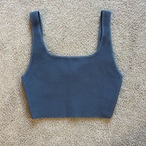 Babaton by Aritzia Sculpt Knit Squareneck Cropped Tank in small